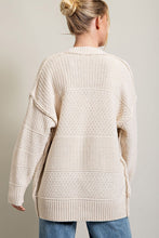 Load image into Gallery viewer, Oatmeal Textured Cardi
