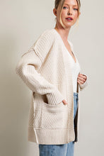 Load image into Gallery viewer, Oatmeal Textured Cardi
