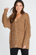 Load image into Gallery viewer, Long Camel Cardigan
