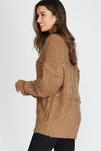Load image into Gallery viewer, Long Camel Cardigan
