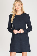 Load image into Gallery viewer, Navy Knit Dress
