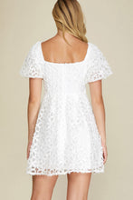 Load image into Gallery viewer, Ivory Textured Floral Dress
