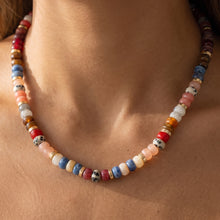 Load image into Gallery viewer, Mixed Stone + Gold Necklace
