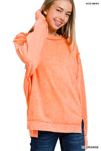 Load image into Gallery viewer, Bright Orange Cotton Pullover
