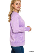 Load image into Gallery viewer, Lavender Washed Pullover
