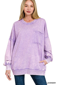Lavender Pocket Pullover