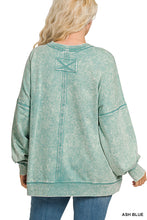 Load image into Gallery viewer, Teal Oversized Sweatshirt - Plus
