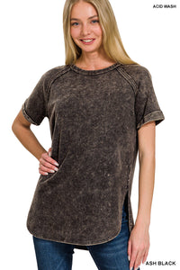 Black Washed Tee