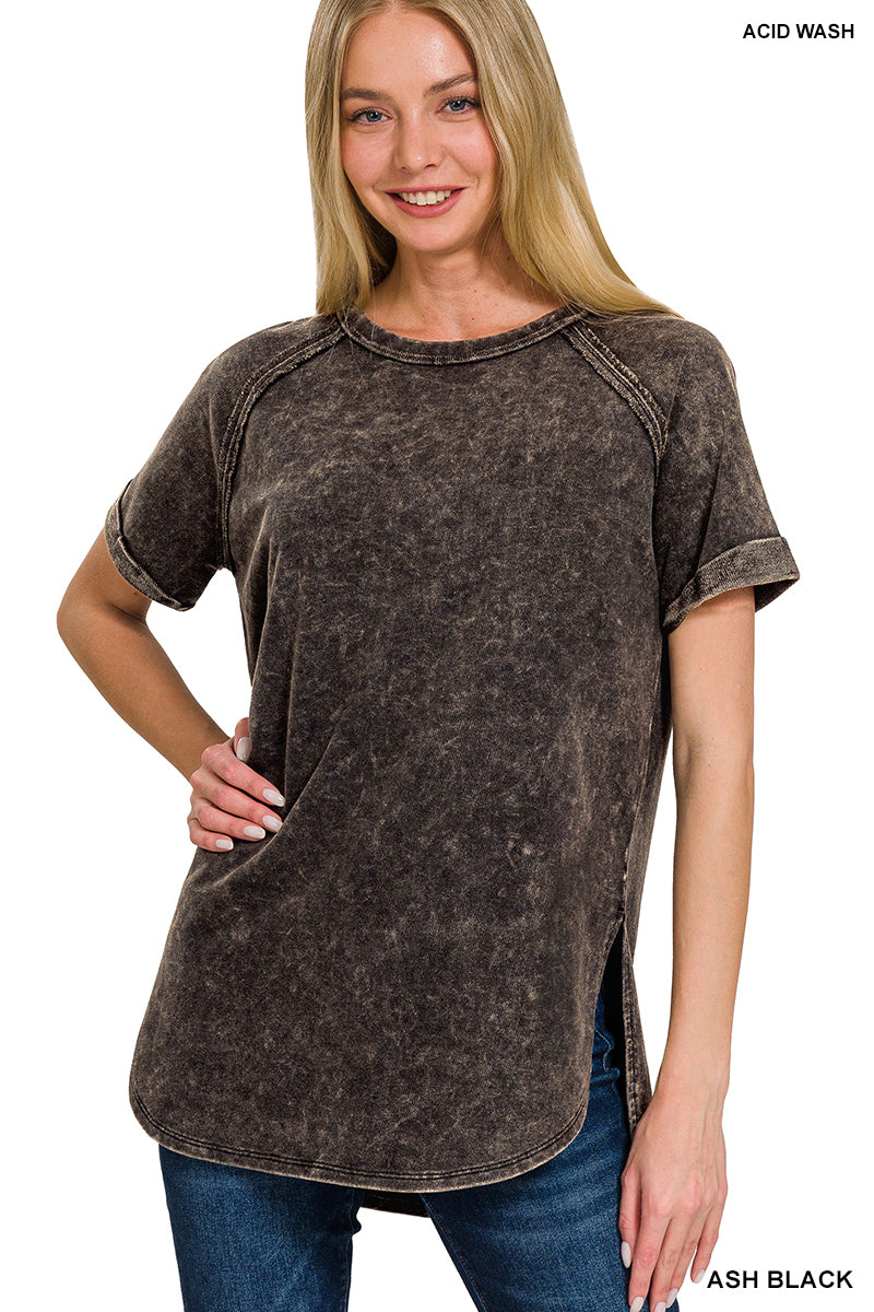 Black Washed Tee