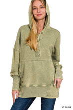 Load image into Gallery viewer, Light Olive Washed Hoodie
