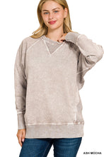 Load image into Gallery viewer, Ash Mocha Washed Pullover
