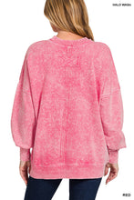 Load image into Gallery viewer, Zenana Red Washed Pocket Pullover

