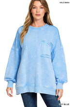 Load image into Gallery viewer, Sky Blue Pocket Pullover
