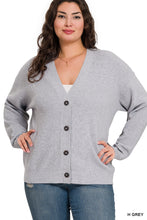 Load image into Gallery viewer, Grey Cardigan - Plus
