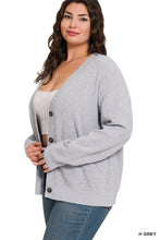 Load image into Gallery viewer, Grey Cardigan - Plus
