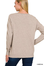 Load image into Gallery viewer, Jade Front Seam Sweater
