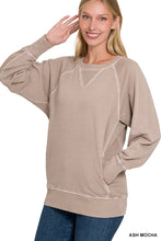 Load image into Gallery viewer, Ash Mocha Cotton Pullover
