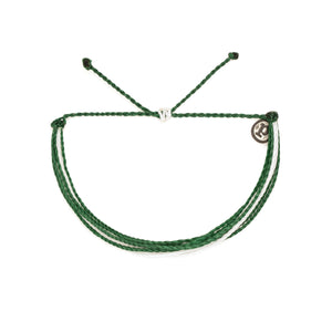 Green + White Pura Vida Bracelet