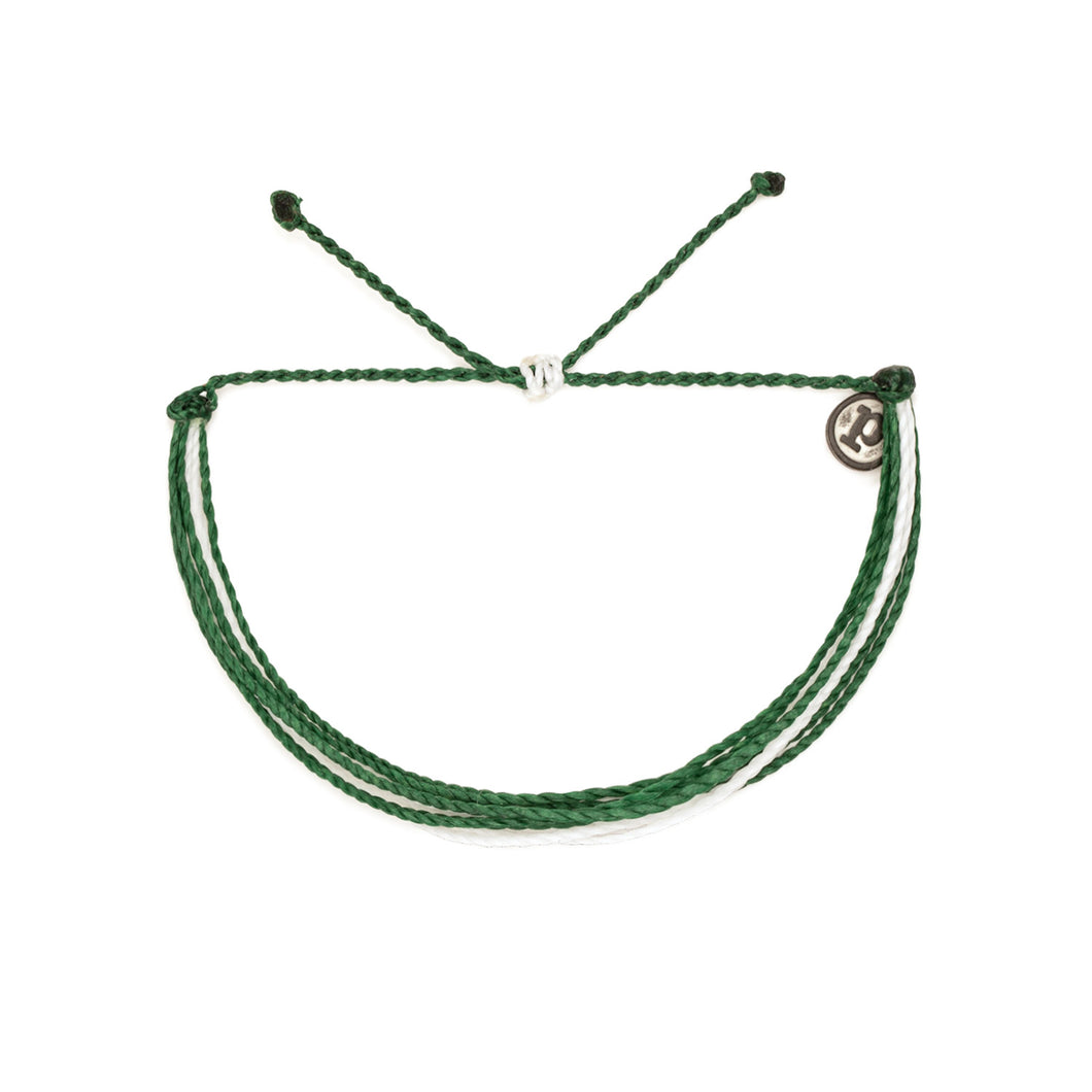 Green + White Pura Vida Bracelet