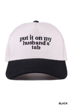 Load image into Gallery viewer, Husband&#39;s Tab Hat
