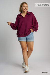 Merlot Buttery Pullover - Plus