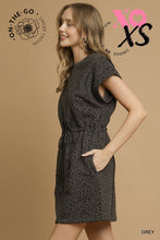 Load image into Gallery viewer, Charcoal Leopard Dress
