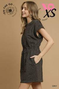 Charcoal Leopard Dress