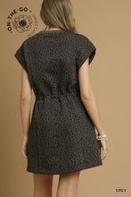 Load image into Gallery viewer, Charcoal Leopard Dress
