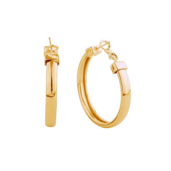 Sleek Gold Hoops