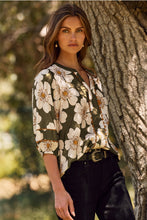 Load image into Gallery viewer, Olive Floral Top

