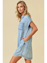 Load image into Gallery viewer, Tencel Short Sleeve Dress
