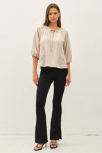 Load image into Gallery viewer, Be Cool Sand Eyelet Detail Top
