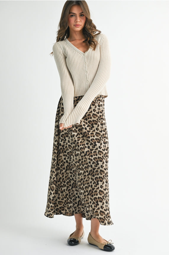 Leopard Maxi Skirt