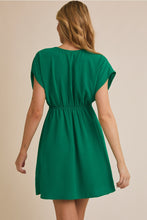 Load image into Gallery viewer, Kelly Green Tie Dress
