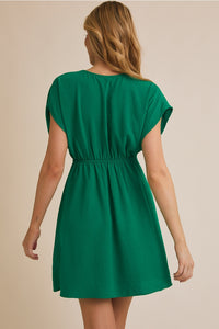 Kelly Green Tie Dress
