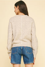 Load image into Gallery viewer, Oatmeal Stitch Detail Sweater
