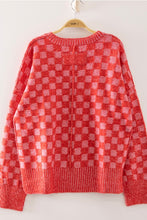 Load image into Gallery viewer, Red Check Sweater
