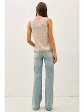 Load image into Gallery viewer, Almond Linen Stripe Tank
