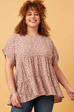 Load image into Gallery viewer, Ditsy Floral Baby Doll Top - Plus
