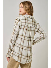 Load image into Gallery viewer, Ivory Washed Plaid Top
