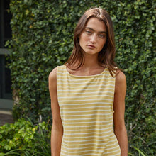 Load image into Gallery viewer, By Together Banana Stripe Tank Dress
