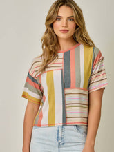 Load image into Gallery viewer, Mystree Mixed Stripe Tee
