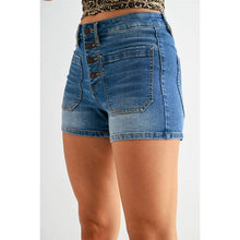 Load image into Gallery viewer, Mica Krista Patch Pocket Button Shorts
