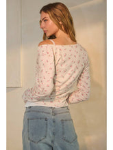 Load image into Gallery viewer, Pink Floral Oatmeal Cardigan
