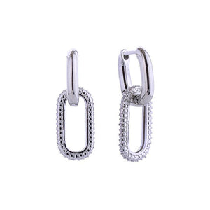 CZ Chain Earrings