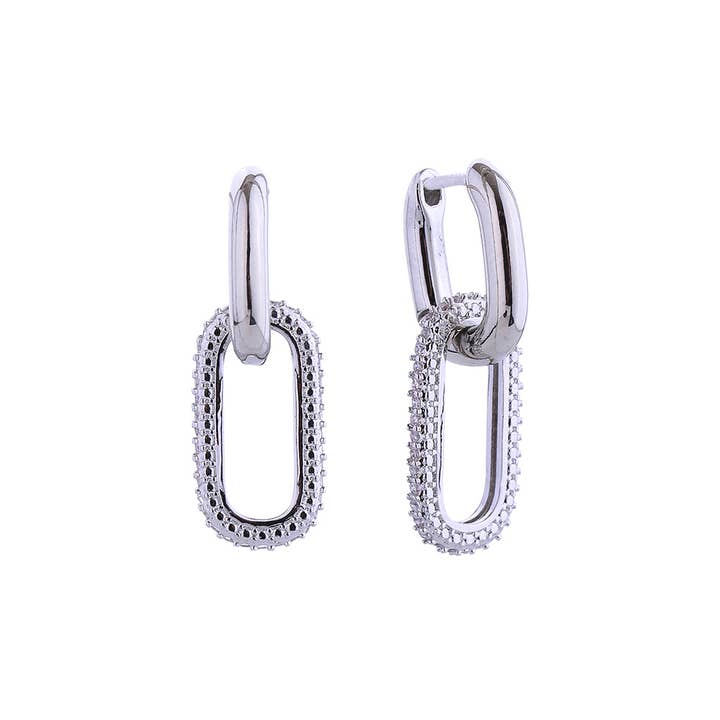 CZ Chain Earrings
