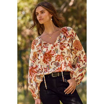 Ivory Boho Blouse
