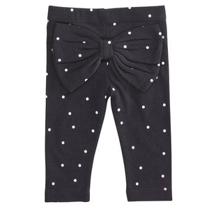 Polka Dot Baby Bow Leggings
