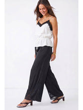 Load image into Gallery viewer, Black Lace Wide Leg Pants
