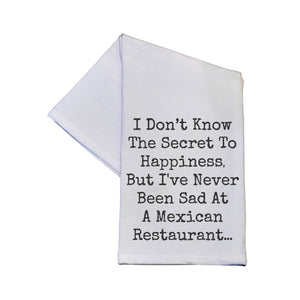 Secret to Happiness Tea Towel